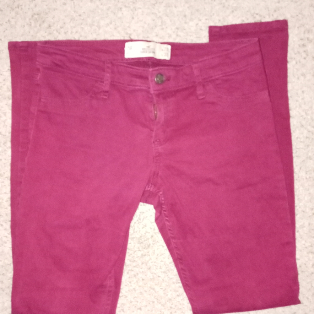 Burgundy Hollister Jeans